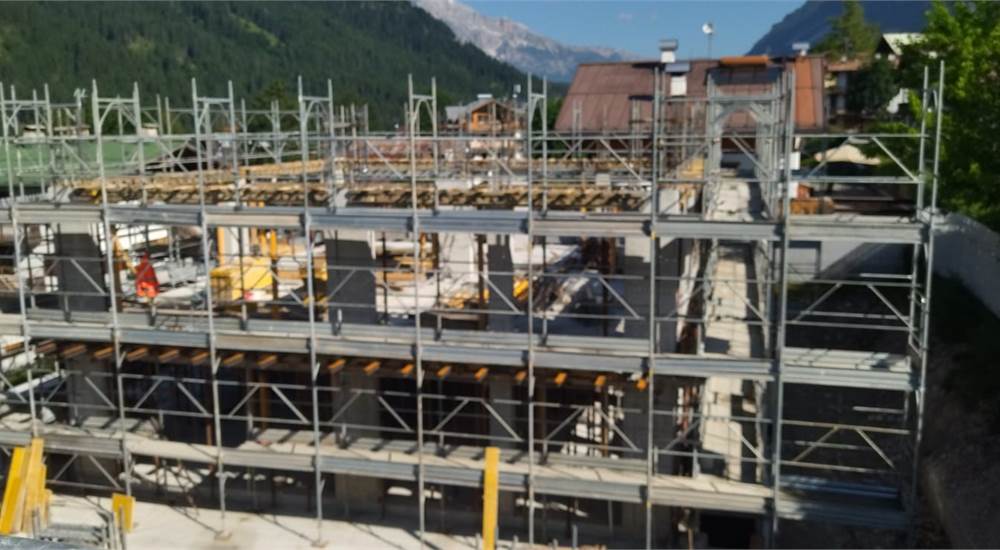 Foto di gettata dei solai del 2 piano del 27.6.25