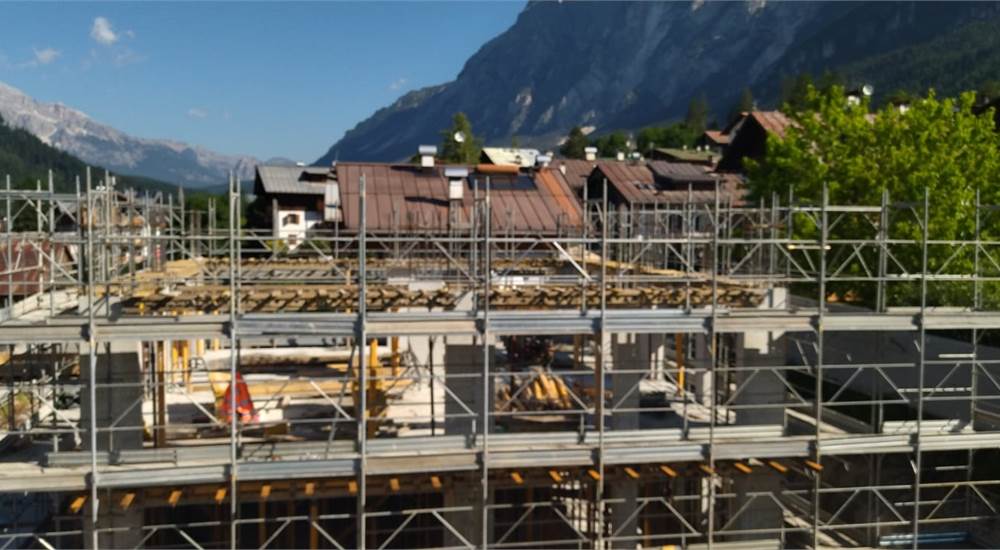 Foto di gettata dei solai del 2 piano del 27.6.25